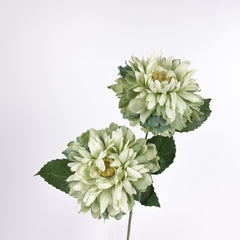 2 Heads Dahlia Flower Stem 60cmH