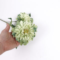 2 Heads Dahlia Flower Stem 60cmH
