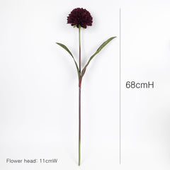 Big Head Dahlia Flower Stem 68cmH