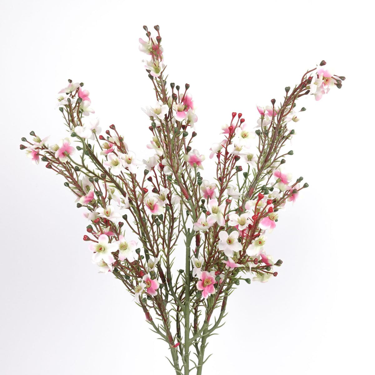 Artificial Pink Wax Flower Stem 64cmH