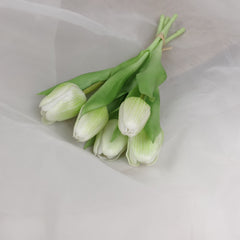 5 Stems Real Touch Tulip Bunch 32cmH