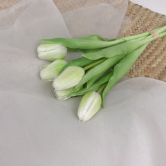 5 Stems Real Touch Tulip Bunch 32cmH