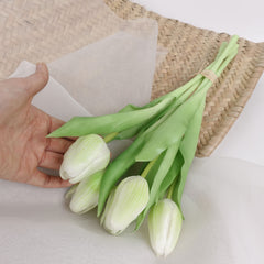 5 Stems Real Touch Tulip Bunch 32cmH