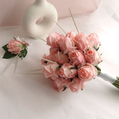 Rose Wedding Bouquet 22cmW