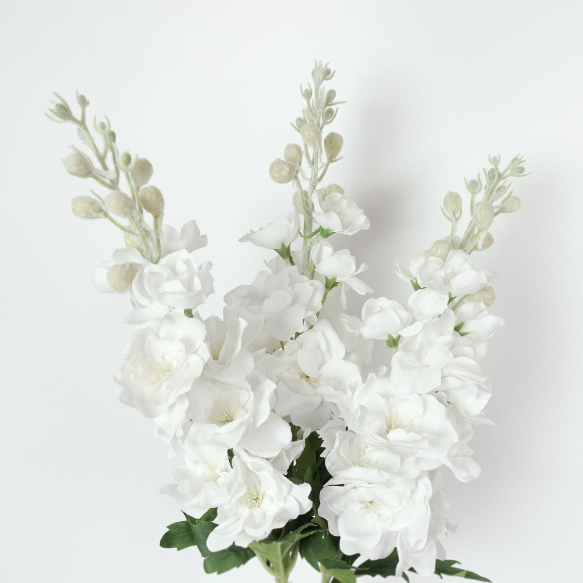 Real Touch Delphinium Flower Stem in White Stock Flower