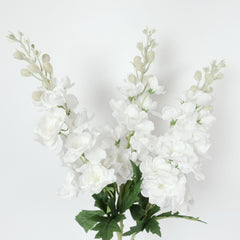 Real Touch Delphinium Flower Stem in White