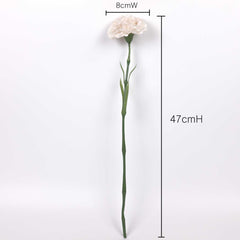 Real-touch Carnation Stem 47cmH