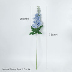 Real Touch Delphinium Flower Stem in Blue