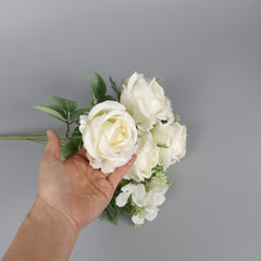 Rose Hydrangea Mix Bush 42cmH