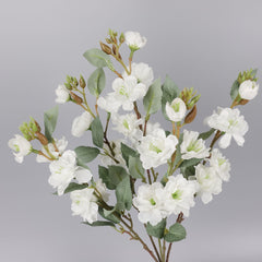 Artificial White Cherry Blossom Bush 