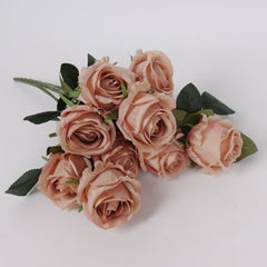 Artificial Brown Rose Bouquet
