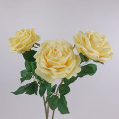 Artificial Real Touch Yellow Rose Stem