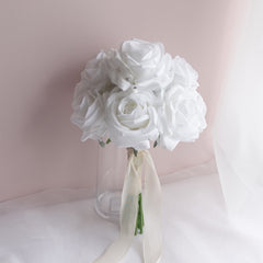360 Design Real-touch Rose Wedding Bouquet