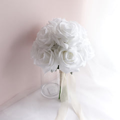 360 Design Real-touch Rose Wedding Bouquet