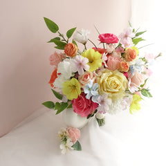 Colorful Pastel Wedding Bouquet 38cmW