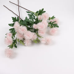 10 Heads Thistle Spray 54cmH in Pink