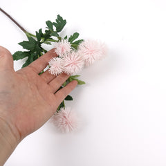 10 Heads Thistle Spray 54cmH in Pink