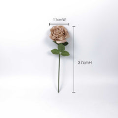 Real Touch Garden Rose Stem (Type4) 37cmH