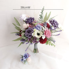 Lavender White Purple Dusty Pink Wedding Bouquet