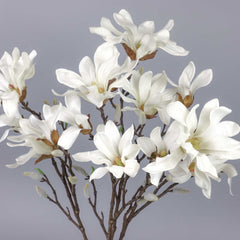 4 Heads Artificial Magnolia Spray 55cmH