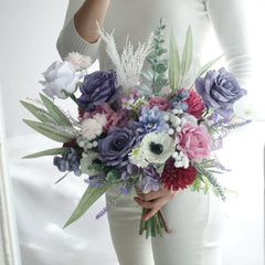 Lavender White Purple Dusty Pink Wedding Bouquet