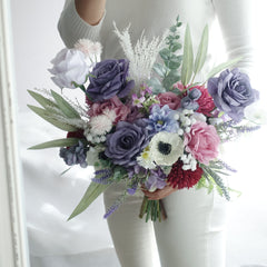 Lavender White Purple Dusty Pink Wedding Bouquet