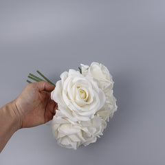 5 Stems Real-touch Rose Bunch 25cmH