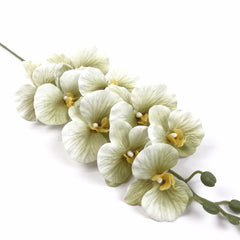 9 Heads Green Orchid 95cmH