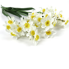 White Daffodil Flower Stem 53cmH