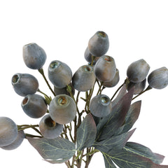 Artificial green gumnut branch