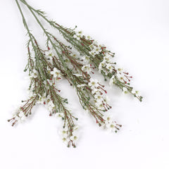 Wax Flower Stem in White