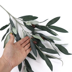 Artificial Olive Leaf Bush 55cmH