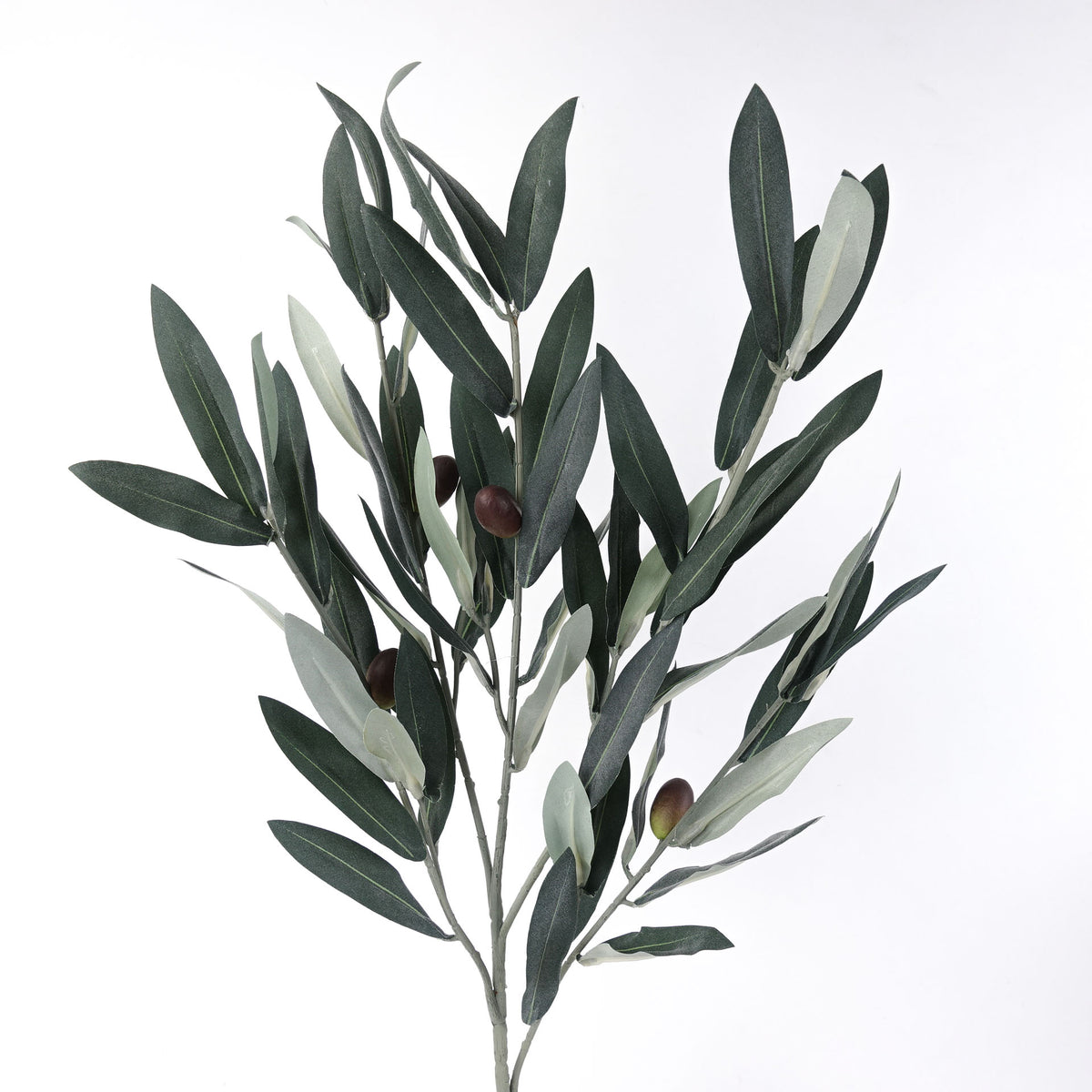 Artificial Olive Leaf Bush 55cmH
