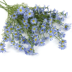 Artificial blue daisy flower stem