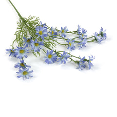 Daisy Flower Spray in Blue 76cmH