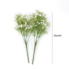 2pcs Real-touch Baby's Breath Short Bush