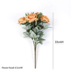 7 Heads Rose Bush 33cmH