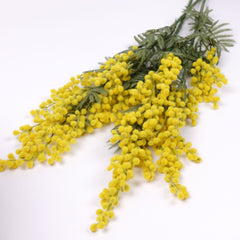 Artificial Wattle Spray, Mimosa Spray 85cmH