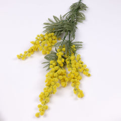 Artificial Wattle Spray, Mimosa Spray 85cmH