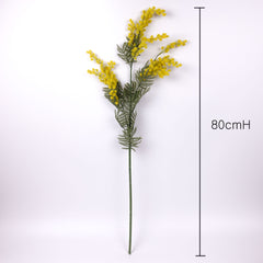 Artificial Wattle Spray, Mimosa Spray 85cmH