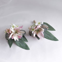 Blushing Bride Gumnut Wedding Buttonhole Boutonniere