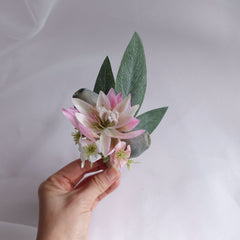 Blushing Bride Gumnut Wedding Buttonhole Boutonniere