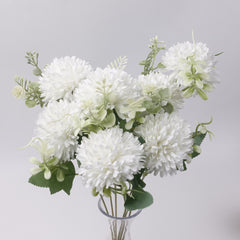 7 Heads Chrysanthemum Pompom Bush