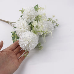 7 Heads Chrysanthemum Pompom Bush