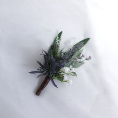Native Thistle Wedding Buttonhole
