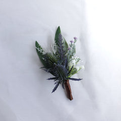 Native Thistle Wedding Buttonhole