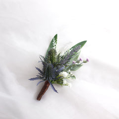 Native Thistle Wedding Buttonhole