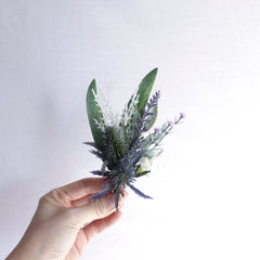 Native Thistle Wedding Buttonhole