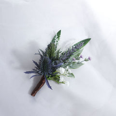 Native Thistle Wedding Buttonhole