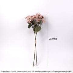 Daisy Flower Bunch in Antique Pink